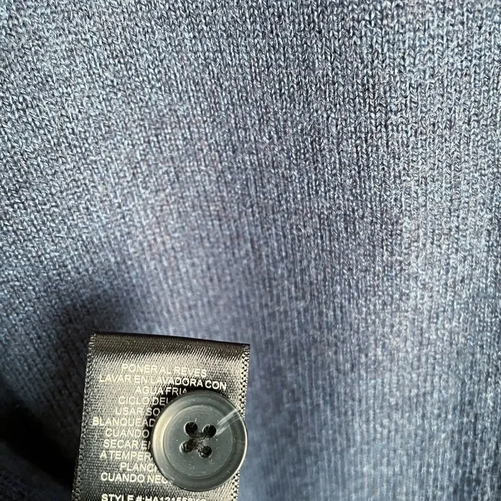 HAGGAR Blue Long Sleeve Pullover Sweater Size L